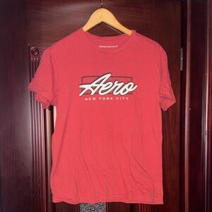 Aeropostale Red Aero New York City Logo Short Sleeve Tee